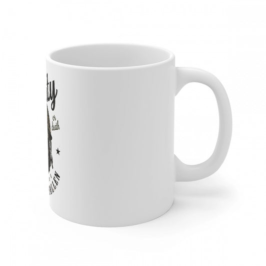 Generic Ceramic Gorila Desing Printed Coffee Mug (Color: White, Capacity:330ml)