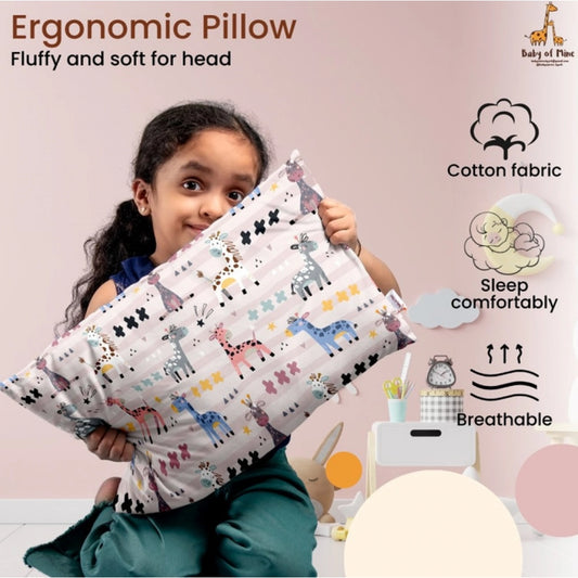 Generic Soft Plush Printed Baby Infant Pillow for Kids Age 1 To 5 Years (Multicolor)