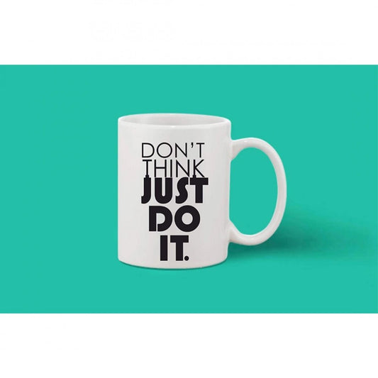 Generic Printed Ceramic Coffee Mug - 1 Pieces, White, 11oz - Aura Living Gear