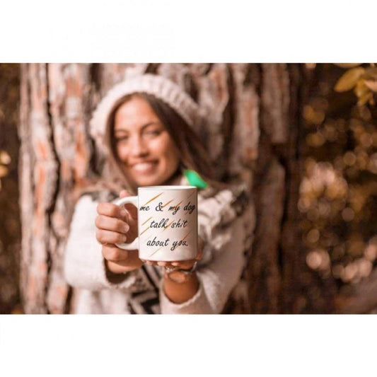 Generic Printed Ceramic Coffee Mug - 1 Pieces, White, 11oz - Aura Living Gear