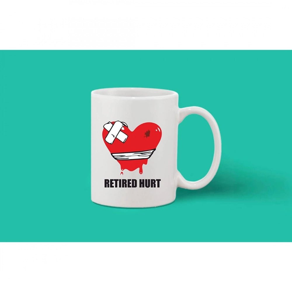 Generic Printed Ceramic Coffee Mug - 1 Pieces, White, 11oz - Aura Living Gear