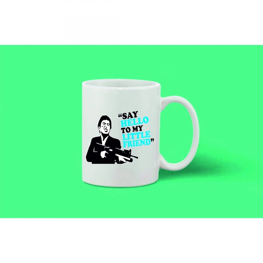 Generic Printed Ceramic Coffee Mug - 1 Pieces, White, 11oz - Aura Living Gear
