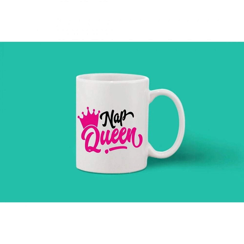 Generic Printed Ceramic Coffee Mug - 1 Pieces, White, 11oz - Aura Living Gear