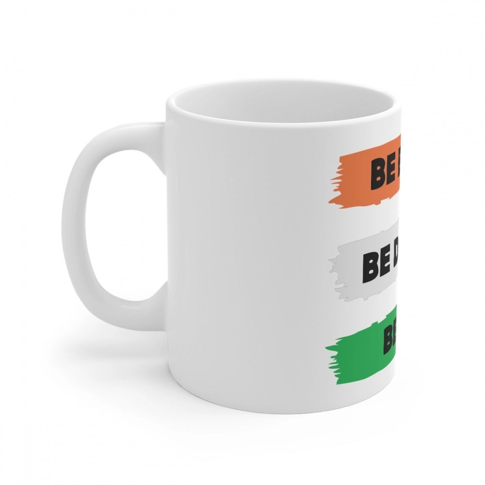 Aura Living Gear Ceramic Be Brave Be Daring Be You Printed Coffee Mug (Color: White, Capacity:330ml)
