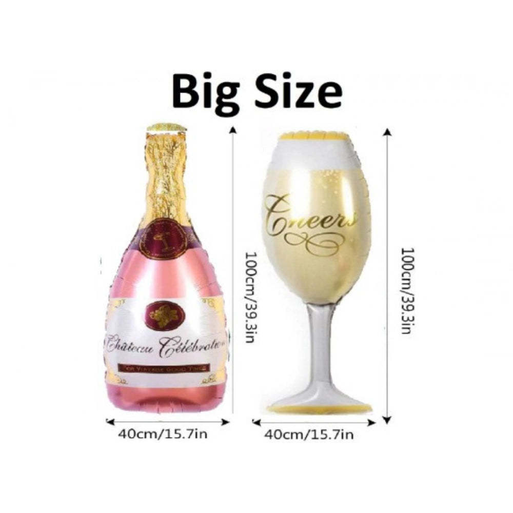 Aura Living Gear 11Th Anniversary Rose Gold Foil Balloons With Happy Decoration Items Set (Rose Gold)