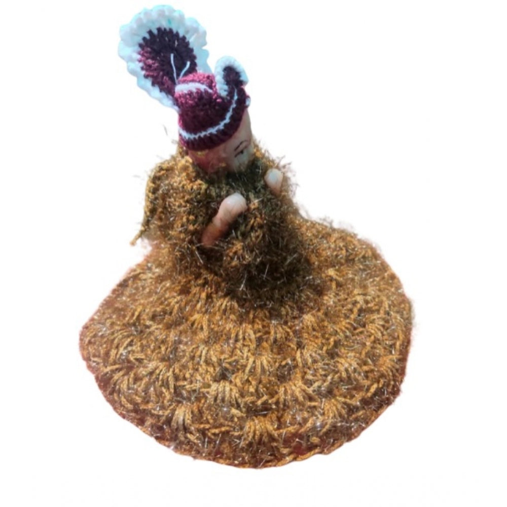 Aura Living Gear Laddu Gopal Tharad Dress Size: 0 To 6 (Multicolor)