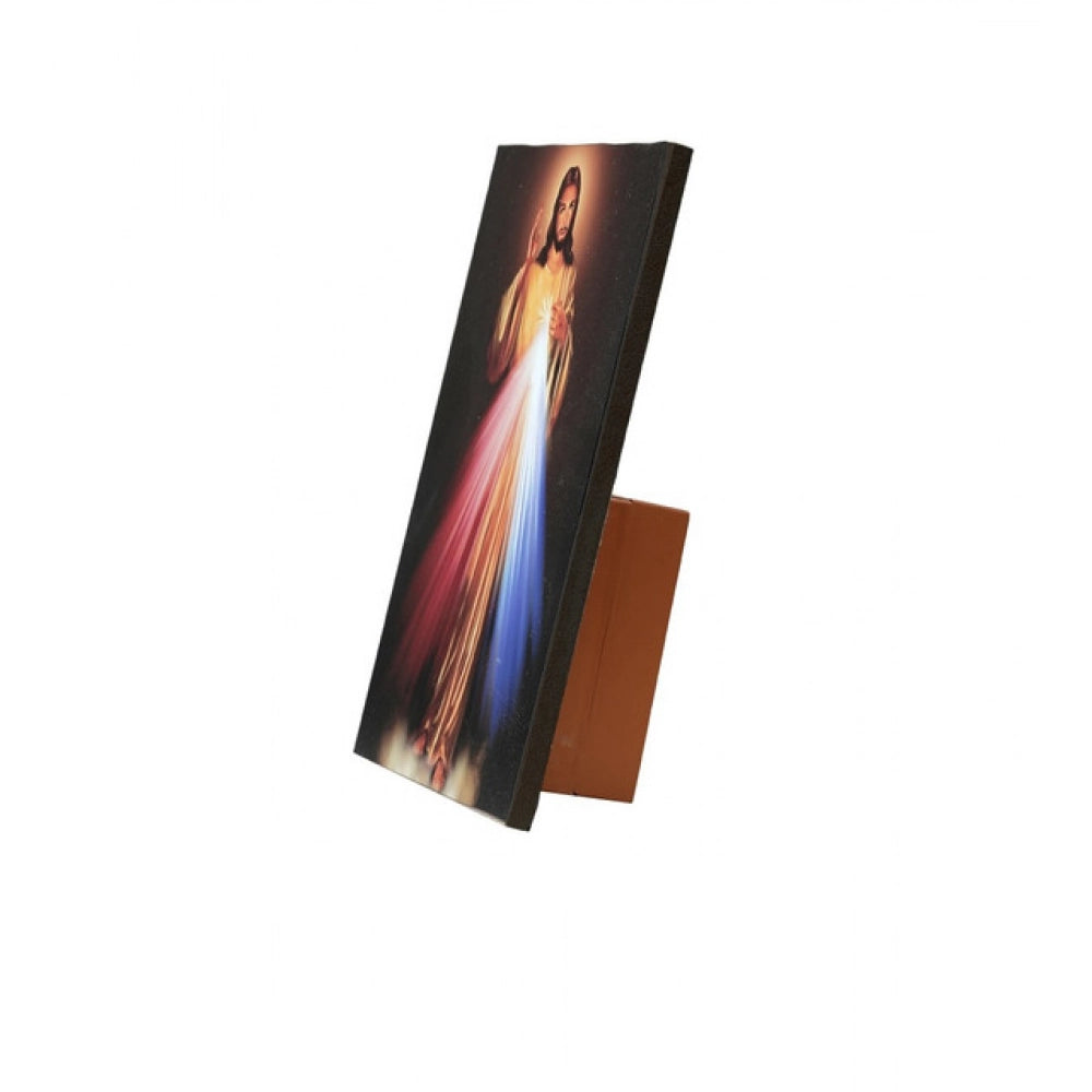 Aura Living Gear Wooden Divine Mercy Of Jesus Christ Table Top Christian Bible Verses Player (Multicolor)