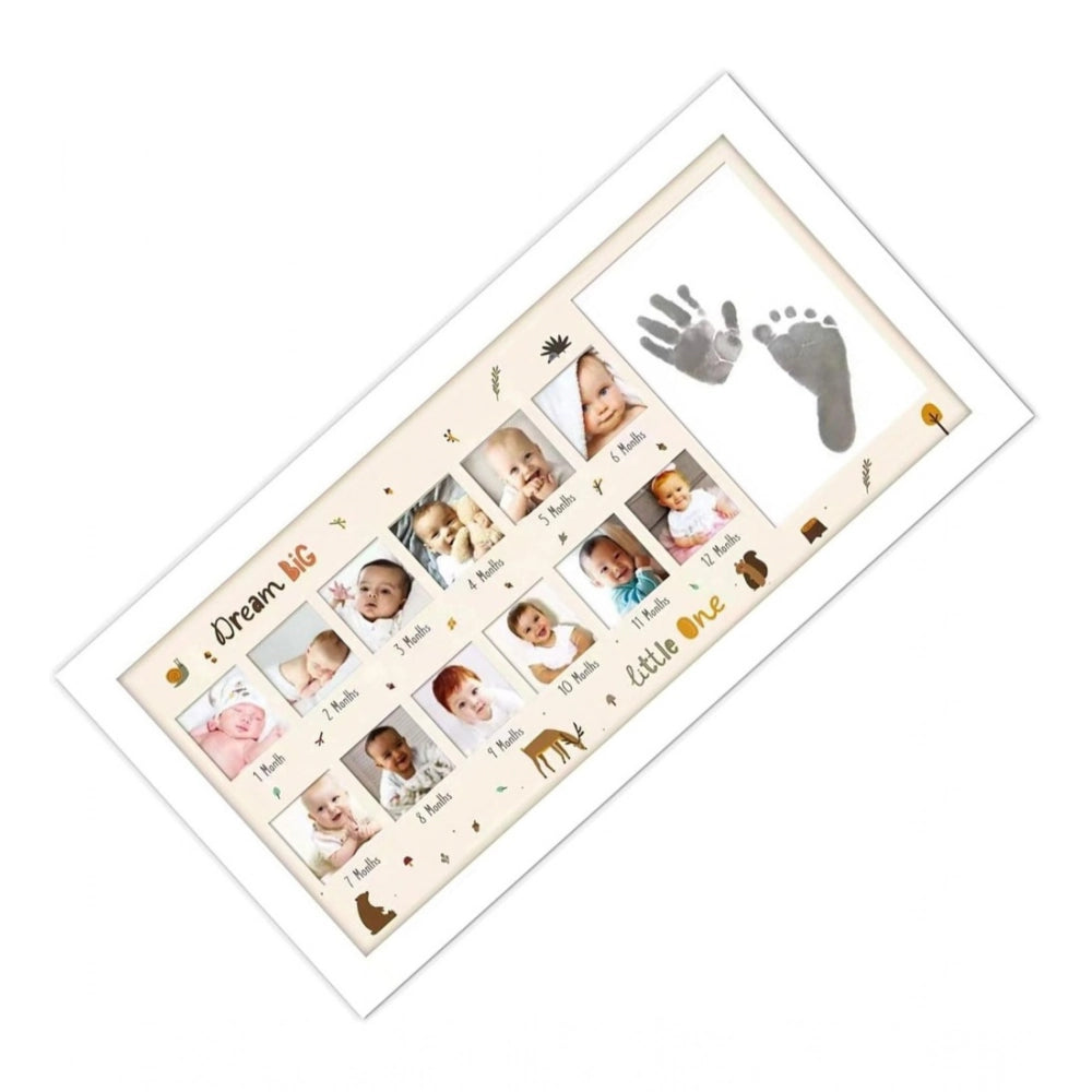 Aura Living Gear Acrylic Footprint Hand Printbaby Photo Frame Ink Pad Photo Frame (Multicolor)