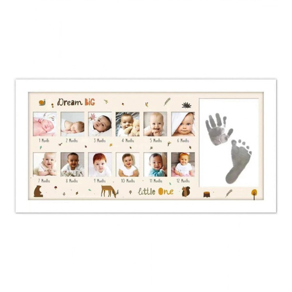 Generic Acrylic Footprint Hand Printbaby Photo Frame Ink Pad Photo Frame (Multicolor)