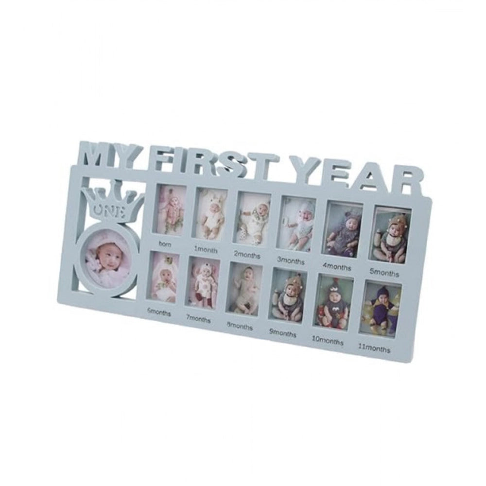 Aura Living Gear Acrylic Newborn Baby First Year Photo Frame (Multicolor)