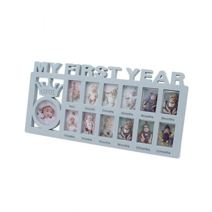 Generic Acrylic Newborn Baby First Year Photo Frame (Multicolor)