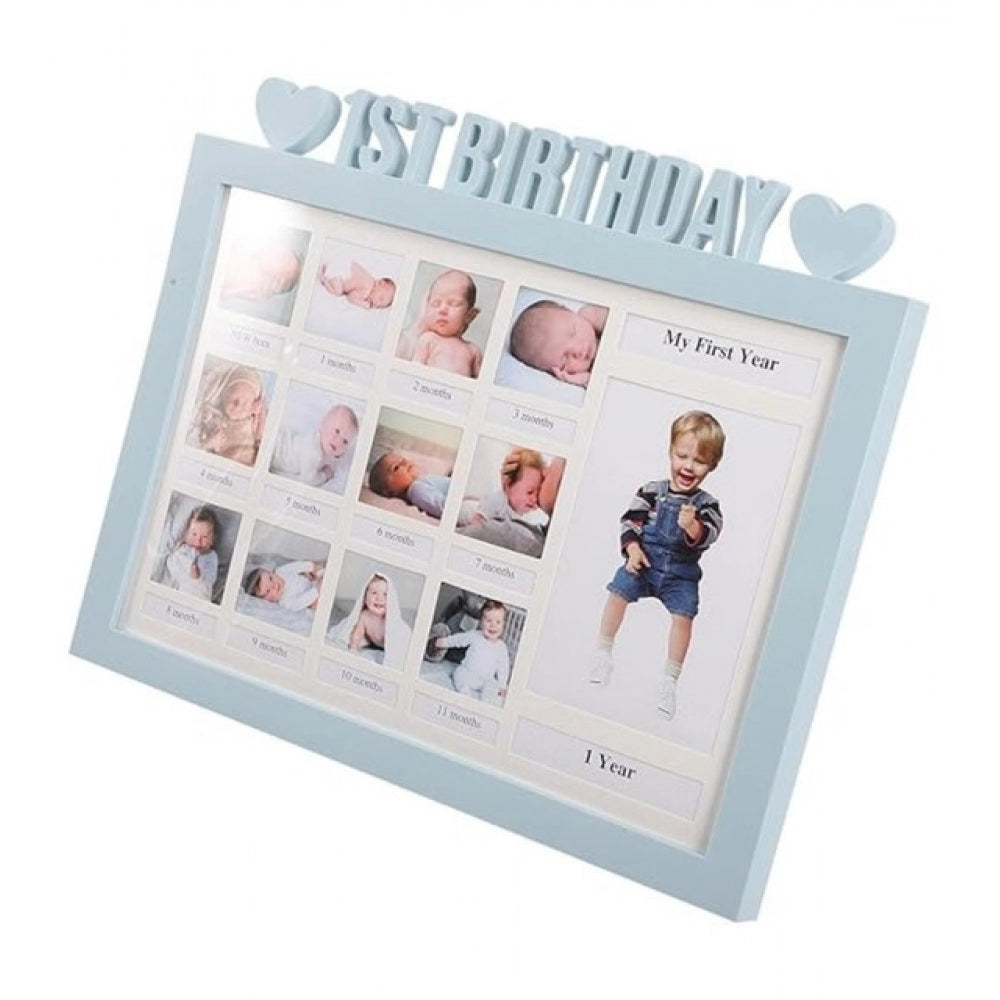 Aura Living Gear Acrylic First Year Baby Photo Frame (Multicolor)