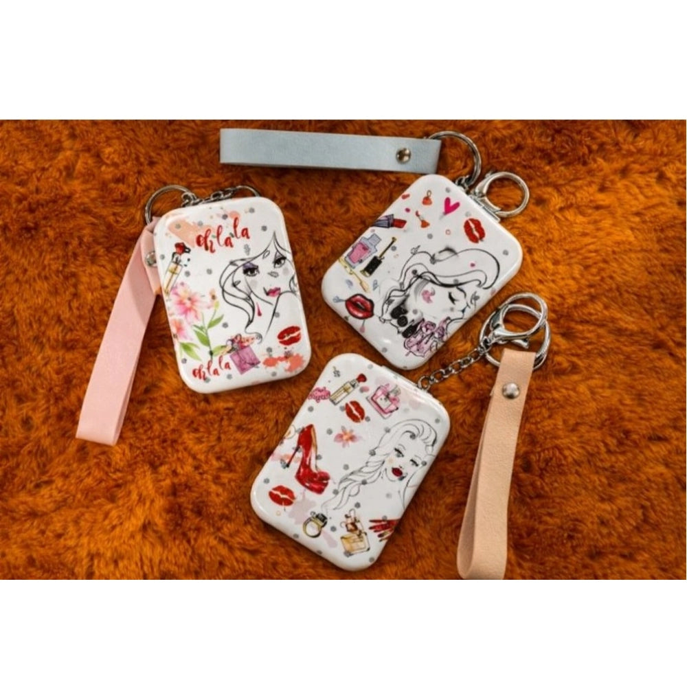 Generic Metal Rectangle Size Pocket Mirror (Multicolor)