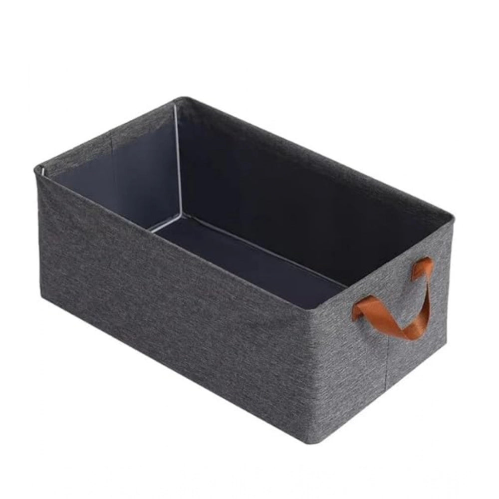 Aura Living Gear Polypropylene The Foldable Cloth Organizer Box With Handle (Multicolor)