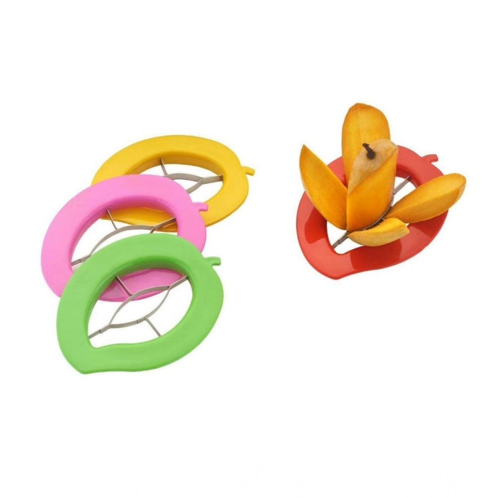 Aura Living Gear Pack of 5_Mango Cutter And Slicer Tool – with Stainless Steel Blades (Color: Assorted )