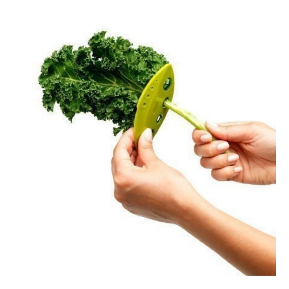 Aura Living Gear Pack Of_5 Vegetable And Herb Leaf Stripper – Plastic Kitchen Gadgets for Celery, Parsley And Cabbage (Color: Assorted )