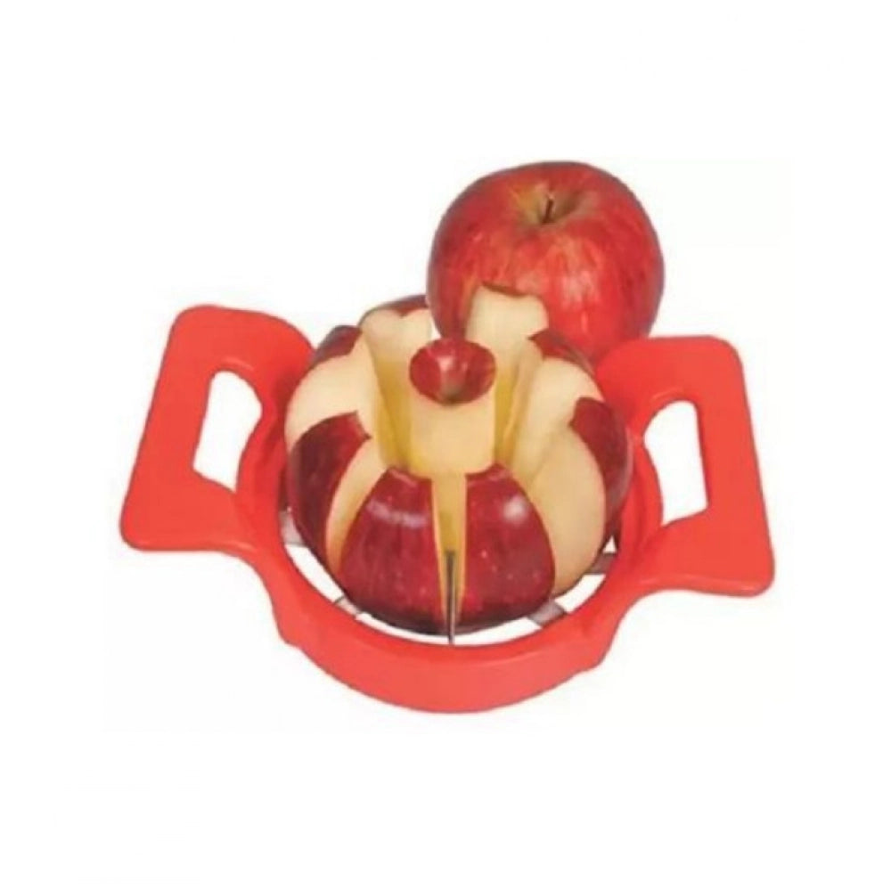 Aura Living Gear Pack Of 3_Apple Cutter – Stainless Steel Fruit Slicer And Corer for Quick Cutting (Color: Assorted )