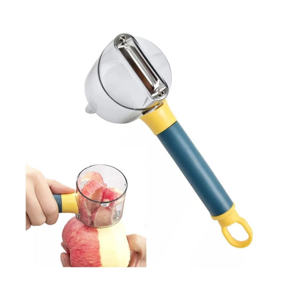 Aura Living Gear Pack Of 3_Multi Functional Storage for Fruit and Vegetable Peeler with Storage Container (Color: Assorted )