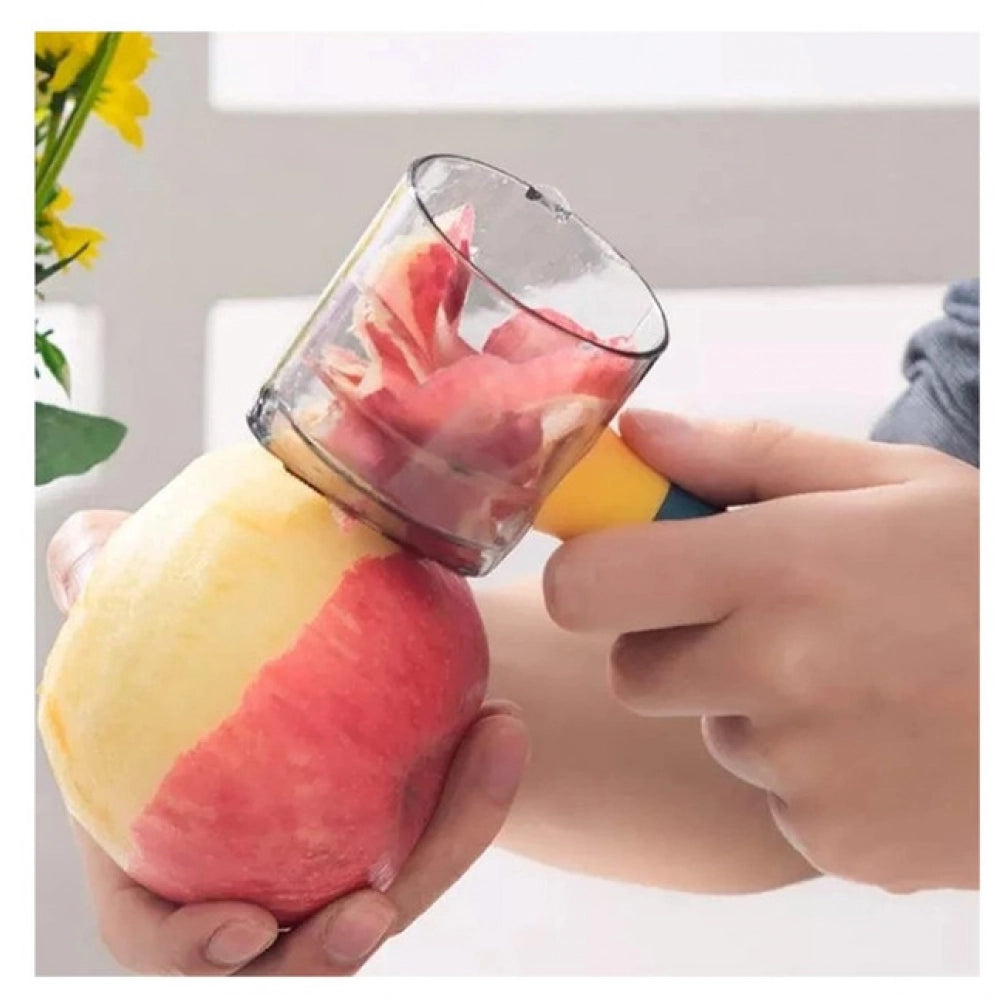 Aura Living Gear Pack Of 3_Multi Functional Storage for Fruit and Vegetable Peeler with Storage Container (Color: Assorted )