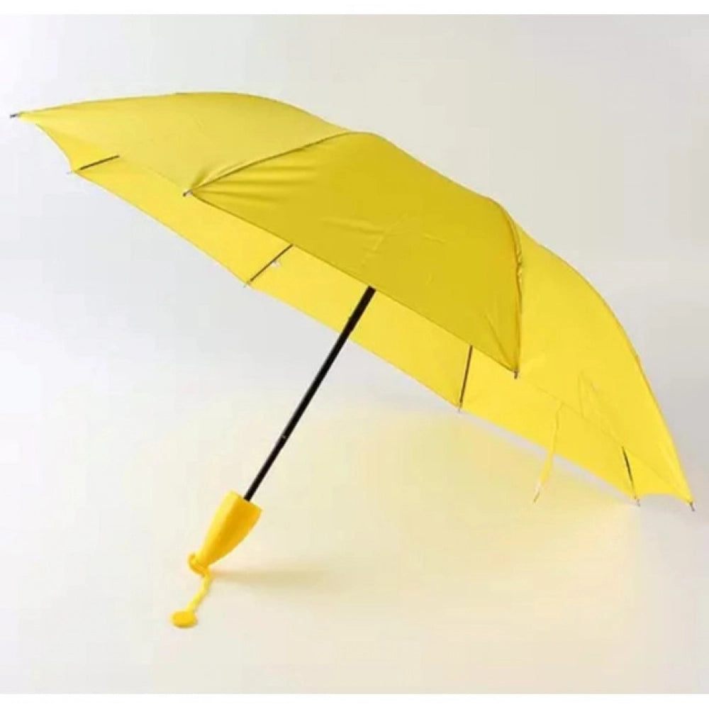 Aura Living Gear Banana Umbrella – Compact Foldable Umbrella with Banana-Shaped Case (Color: Assorted )
