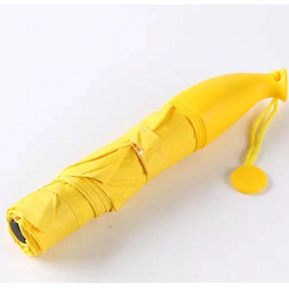 Aura Living Gear Banana Umbrella – Compact Foldable Umbrella with Banana-Shaped Case (Color: Assorted )