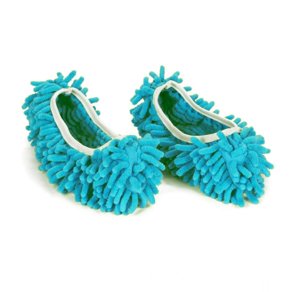Aura Living Gear Pack Of 2_Dust Mop Floor Cleaning Slippers – Reusable Household Cleaning Shoes (Color: Assorted )