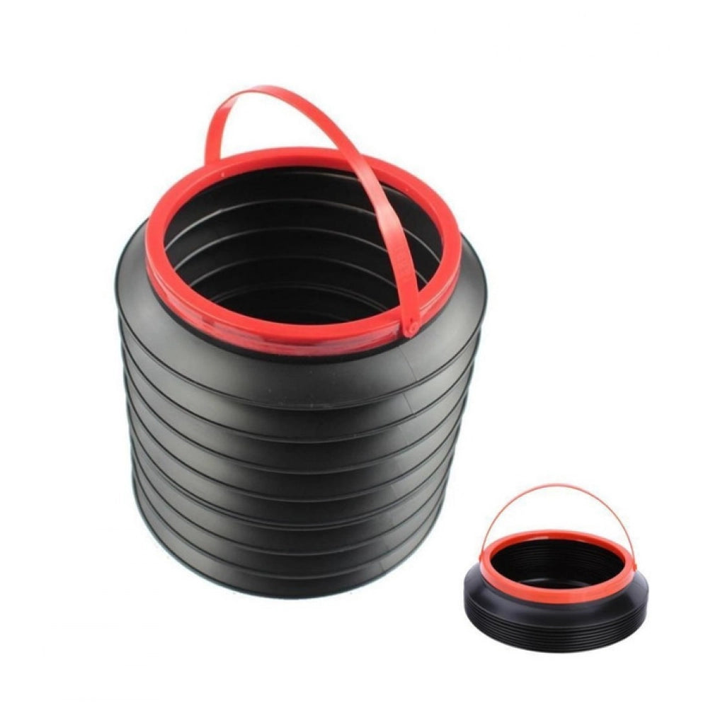 Aura Living Gear Pack Of 3_Foldable Dustbin – Portable And Space-Saving Trash Container (Color: Assorted )