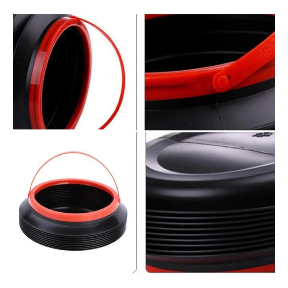 Aura Living Gear Pack Of 3_Foldable Dustbin – Portable And Space-Saving Trash Container (Color: Assorted )