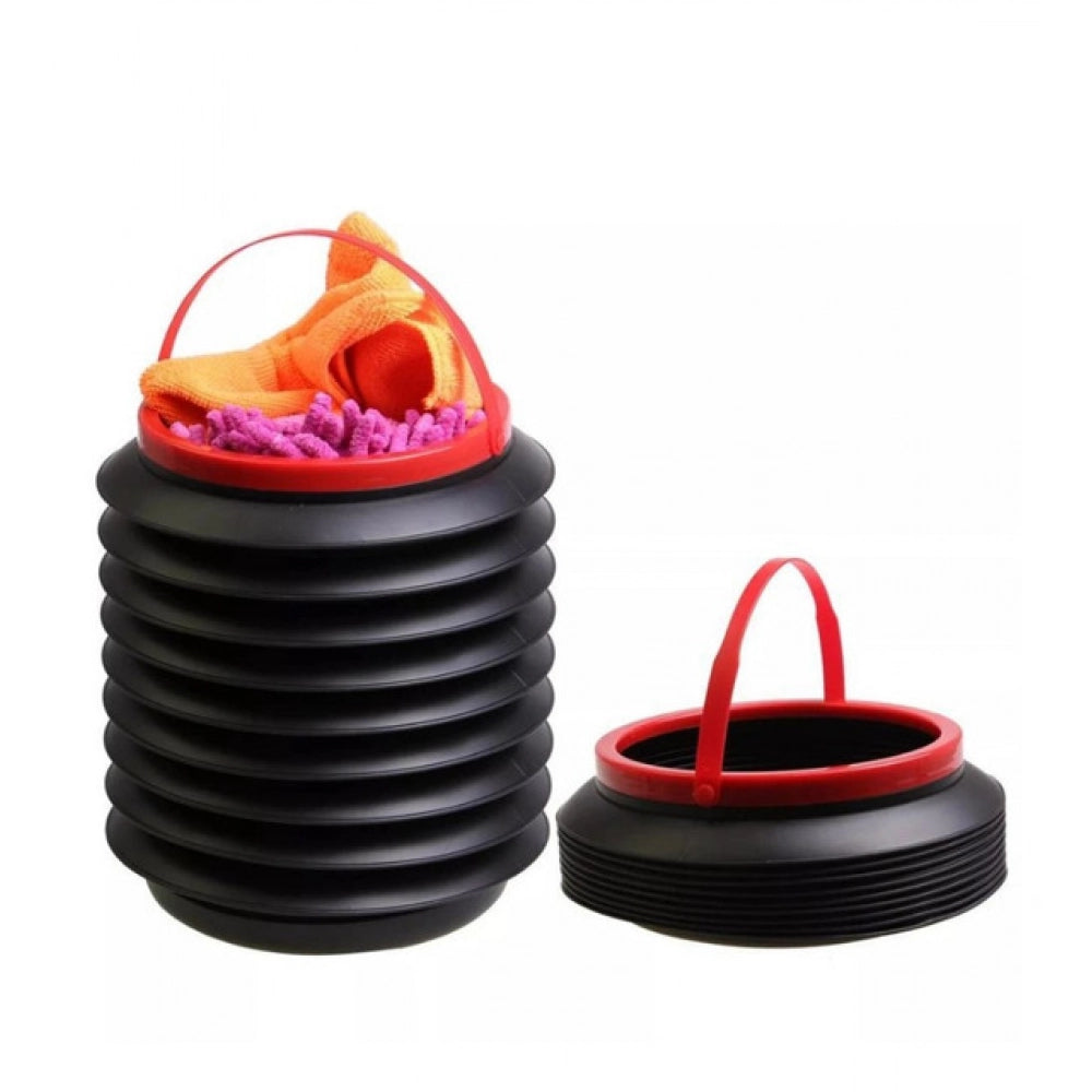 Aura Living Gear Pack Of 3_Foldable Dustbin – Portable And Space-Saving Trash Container (Color: Assorted )