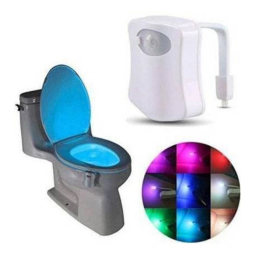 Aura Living Gear Pack of 2_Toilet Bowl Night Light – Motion Sensor LED Toilet Lamp (Color: Assorted )