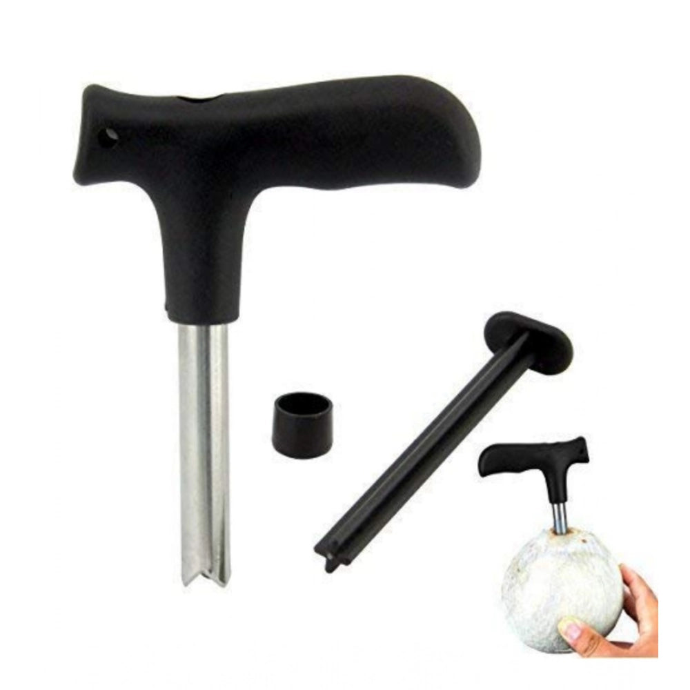 Aura Living Gear Pack Of 2_Coconut Opener – Easy And Safe Coconut Cutting Tool (Color: Assorted )