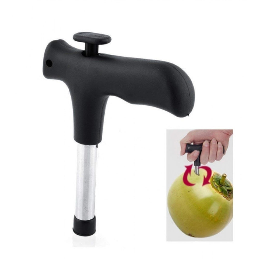 Aura Living Gear Pack Of 2_Coconut Opener – Easy And Safe Coconut Cutting Tool (Color: Assorted )