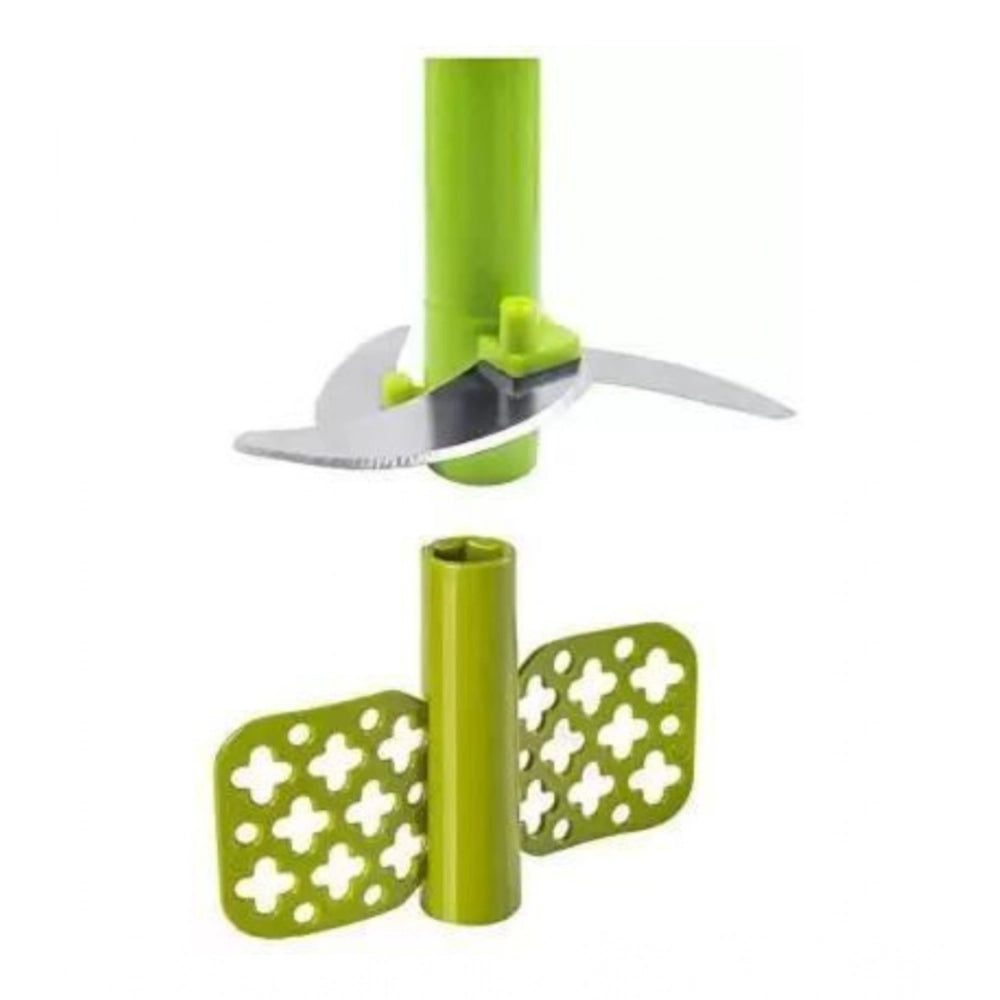 Aura Living Gear 2-in-1 Manual Smart Chopper – Handy Vegetable And Fruit Processor (Color: Assorted )