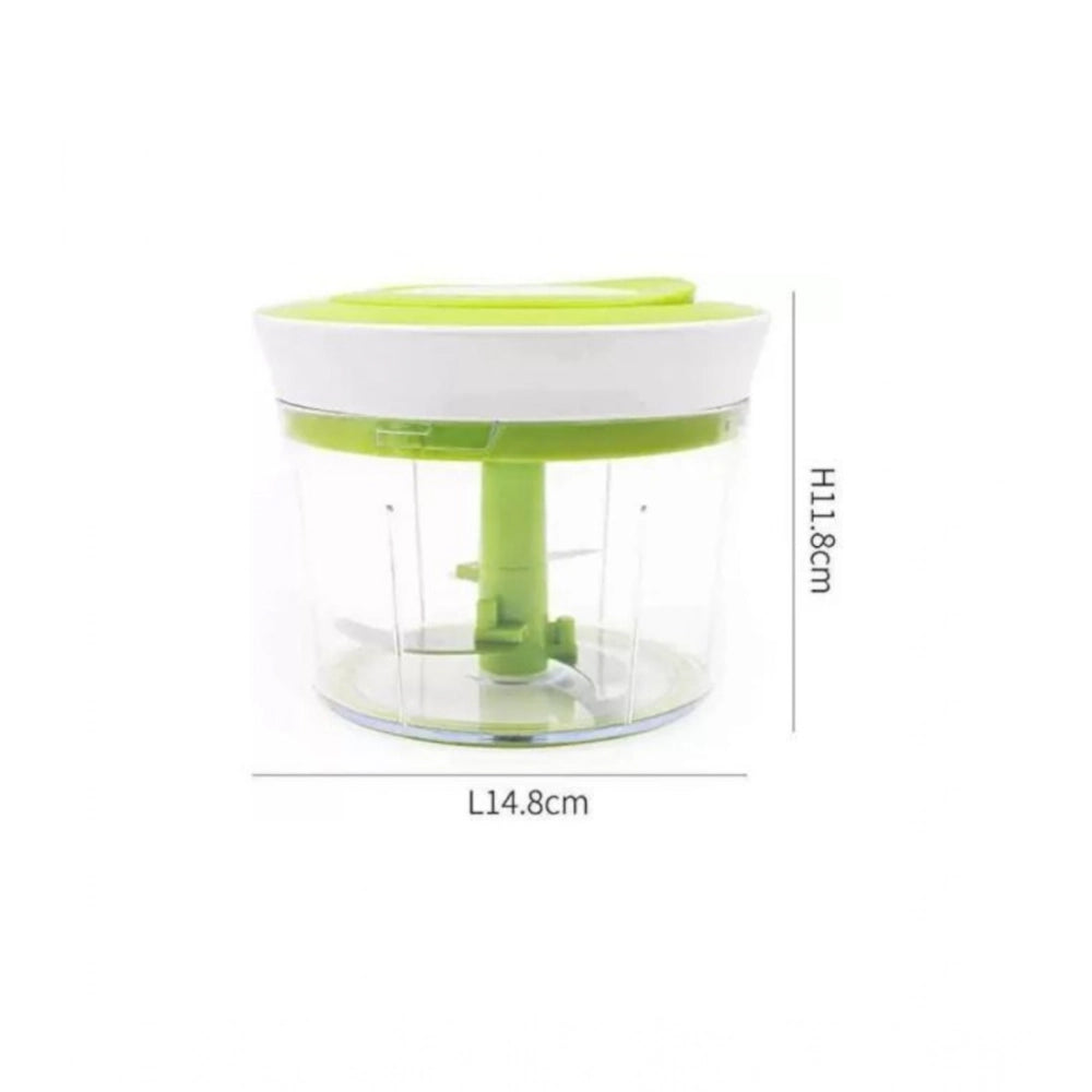 Aura Living Gear 2-in-1 Manual Smart Chopper – Handy Vegetable And Fruit Processor (Color: Assorted )