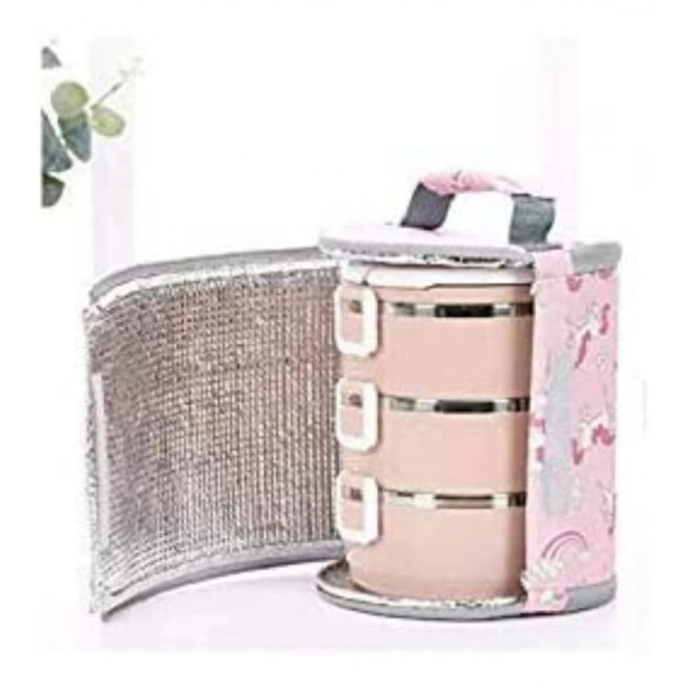 Aura Living Gear Round Travel Lunch Bag – Portable Office Bag for Men And Women (Color: Assorted )