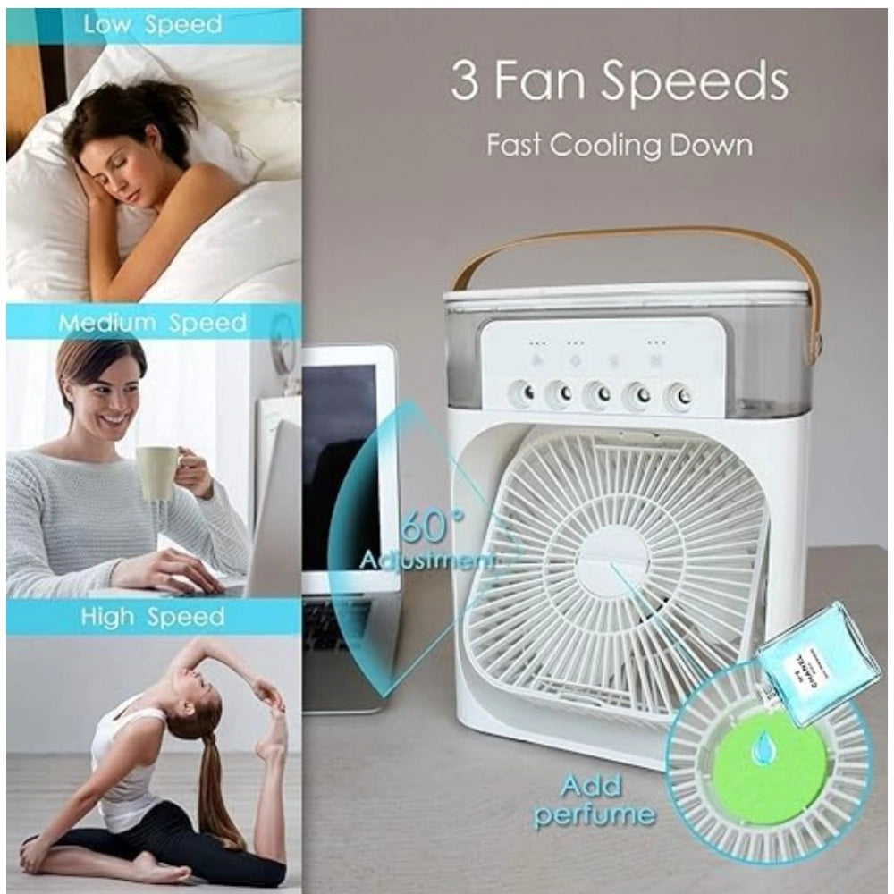 Aura Living Gear Plastic Air Fan with LED Nightlight