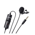 Aura Living Gear Plastic BOYA BY-M1 Lavalier Condenser Microphone with 20ft Audio Cable