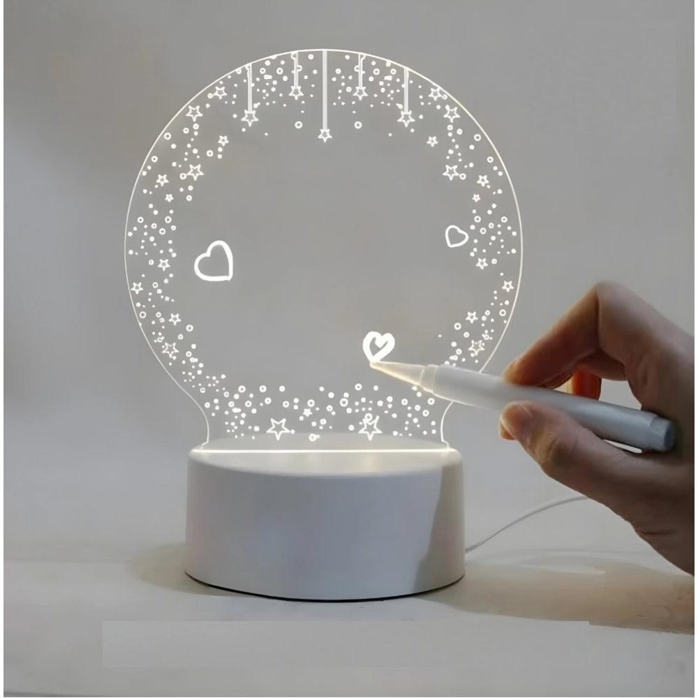 Aura Living Gear Glass 3D Illusion LED Creative Visualization Lamp