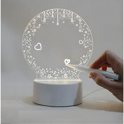 Generic Glass 3D Illusion LED Creative Visualization Lamp