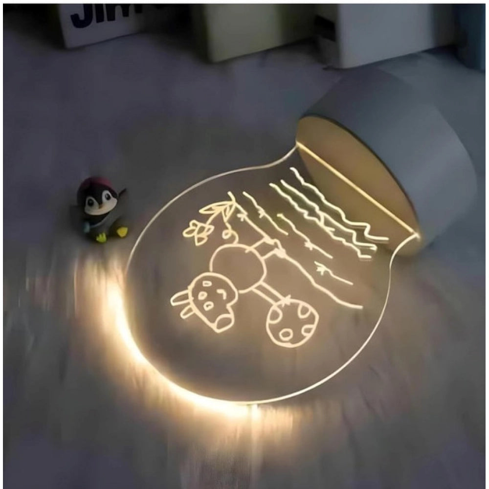 Aura Living Gear Glass 3D Illusion LED Creative Visualization Lamp