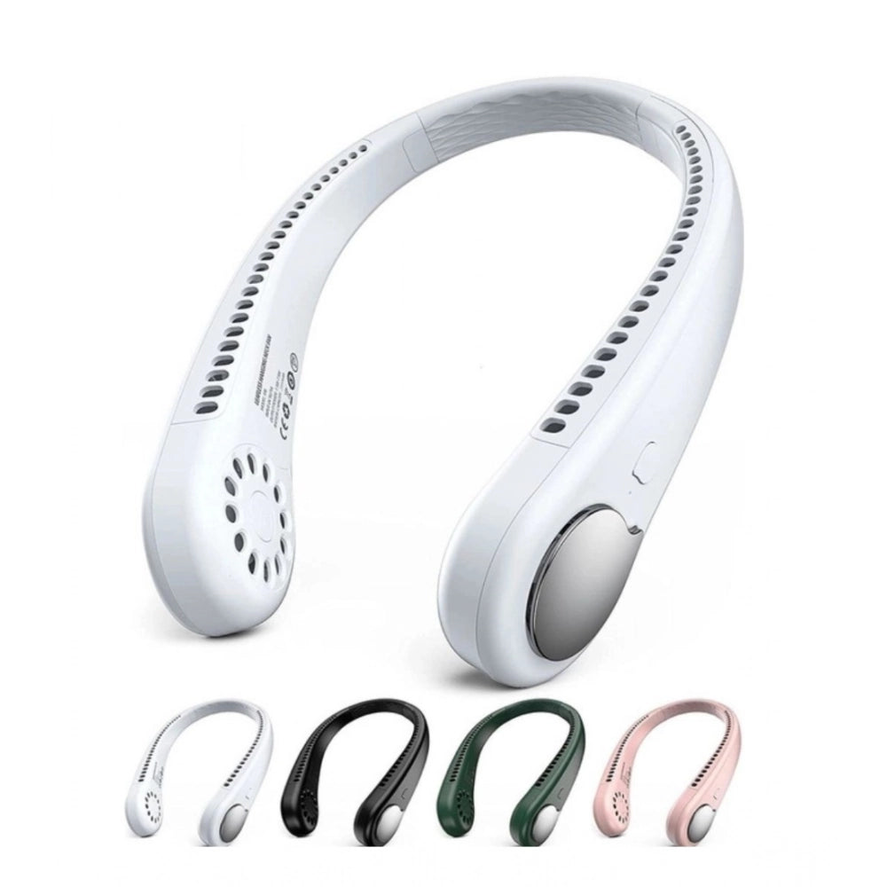 Aura Living Gear Plastic USB Rechargeable Wearable Neck Fan