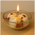 Aura Living Gear Soya Wax, Glass Rasgulla-Style Glass Bowl Candle