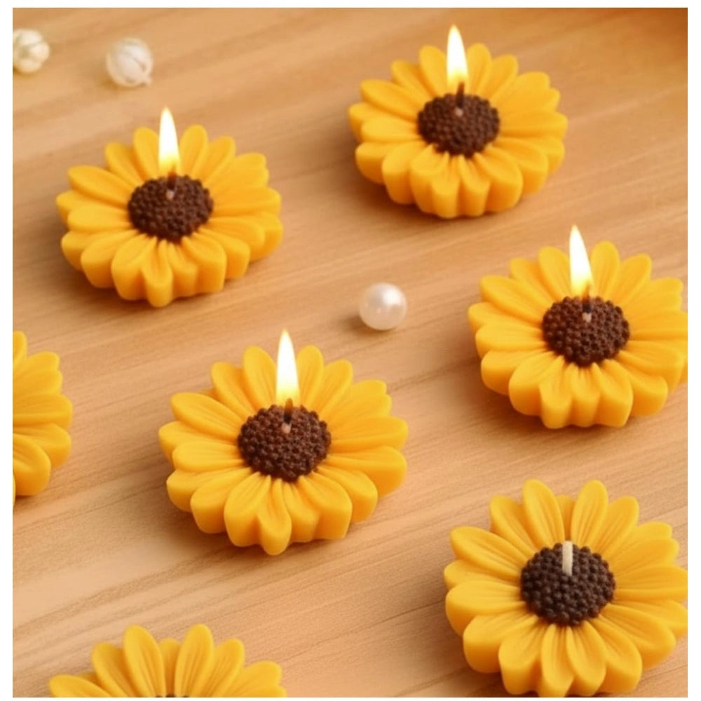 Aura Living Gear Soya Wax Daisy Floating Candles