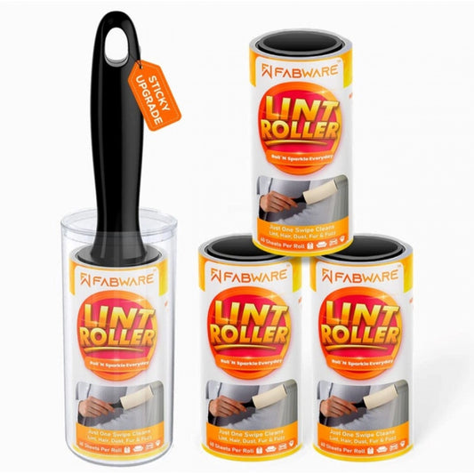 Generic Pet Hair Remover 1 Handle And 4 Refill Totally 240 Sheets (White)