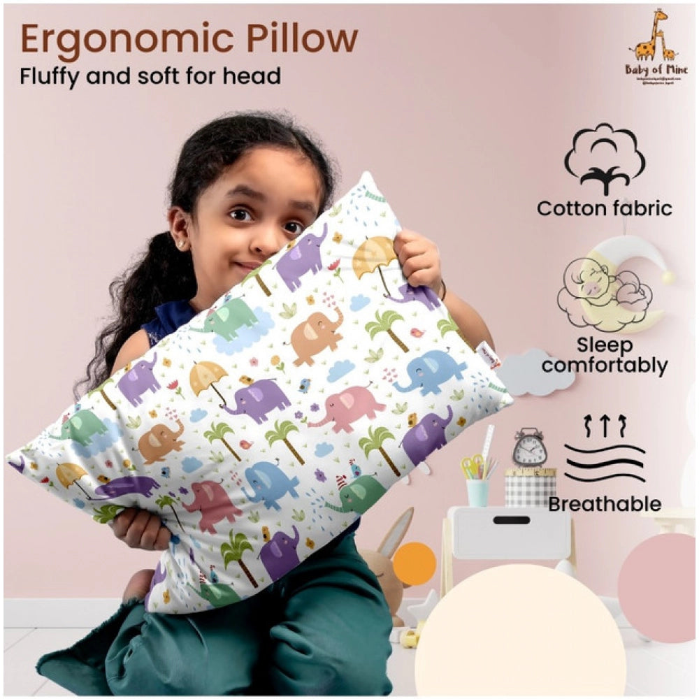 Generic Soft Plush Printed Baby Infant Pillow for Kids Age 1 To 5 Years (Multicolor)