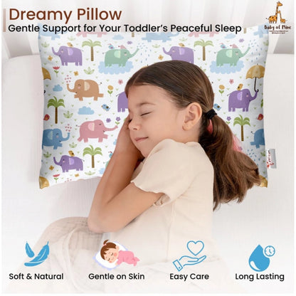 Generic Soft Plush Printed Baby Infant Pillow for Kids Age 1 To 5 Years (Multicolor)