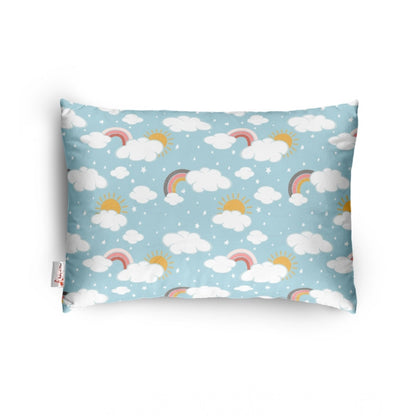 Generic Soft Plush Printed Baby Infant Pillow for Kids Age 1 To 5 Years (Sky Blue)