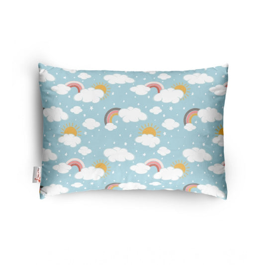 Generic Soft Plush Printed Baby Infant Pillow for Kids Age 1 To 5 Years (Sky Blue)