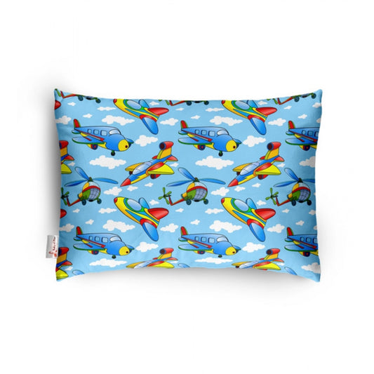 Generic Soft Plush Printed Baby Infant Pillow for Kids Age 1 To 5 Years (Blue)