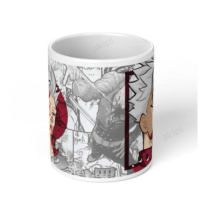 Generic Anime Ban (Sin of Greed) Ceramic Printed Coffee Mug (White) - Aura Living Gear